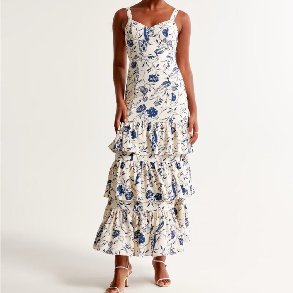 Abercrombie tiered maxi dress